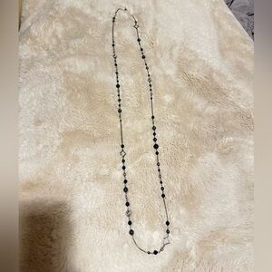 David Yurman Black and Silver Necklace